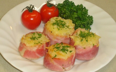 ホタテのベーコンガーリック焼き
