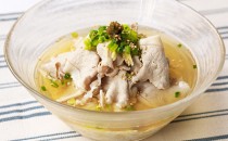 さっぱり高座豚の冷しゃぶ茶漬け